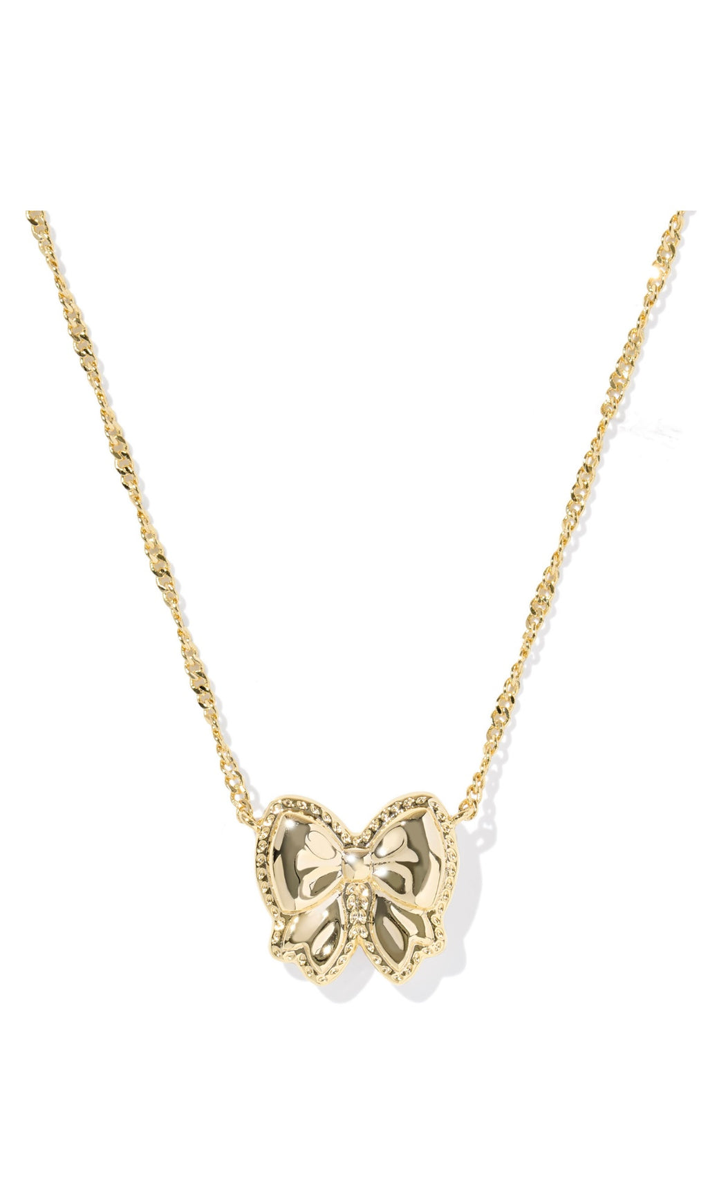 KENDRA SCOTT HALEY BOW SHORT PENDANT NECKLACE