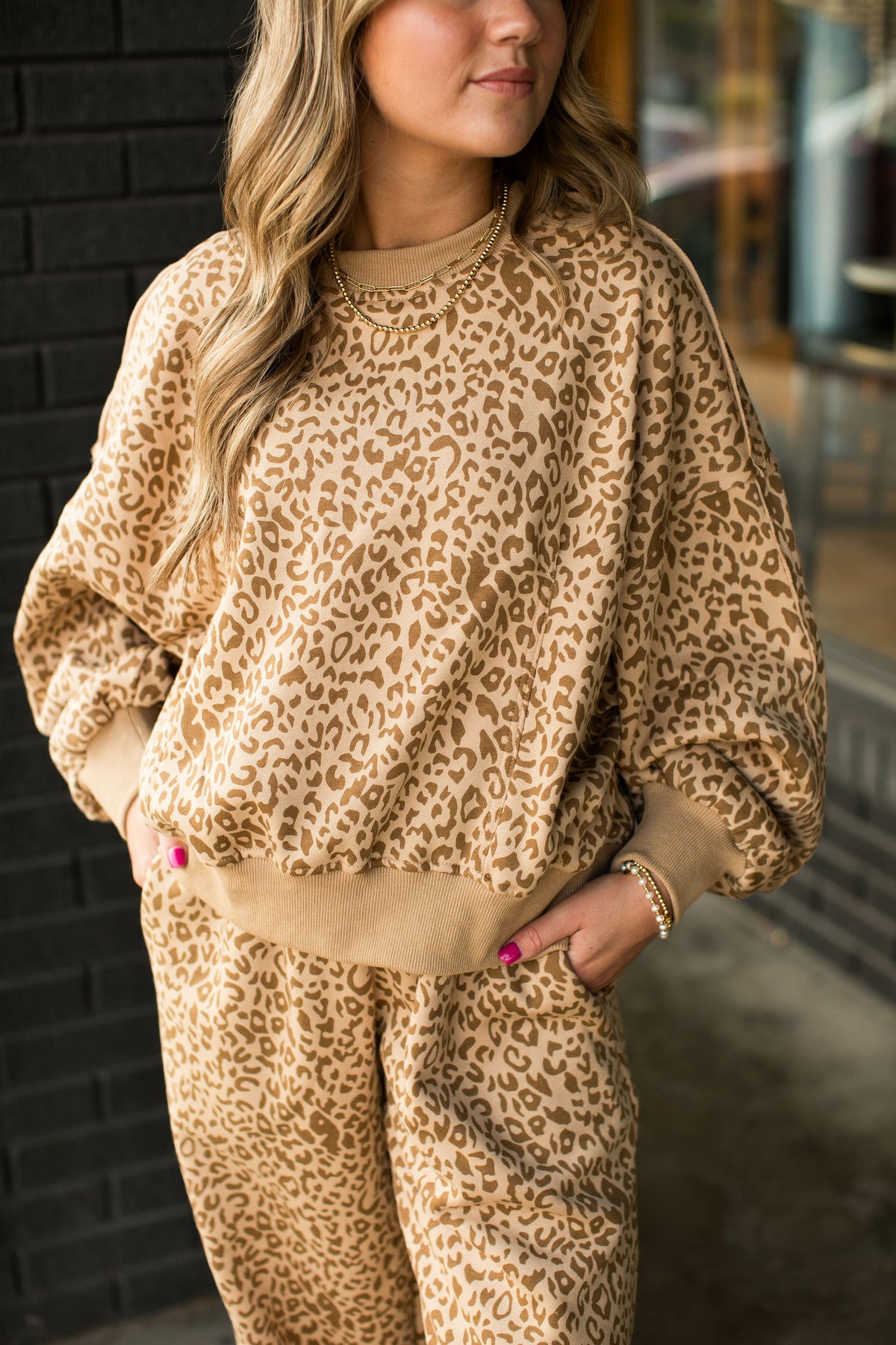 SAMANTHA LEOPARD SWEATSHIRT