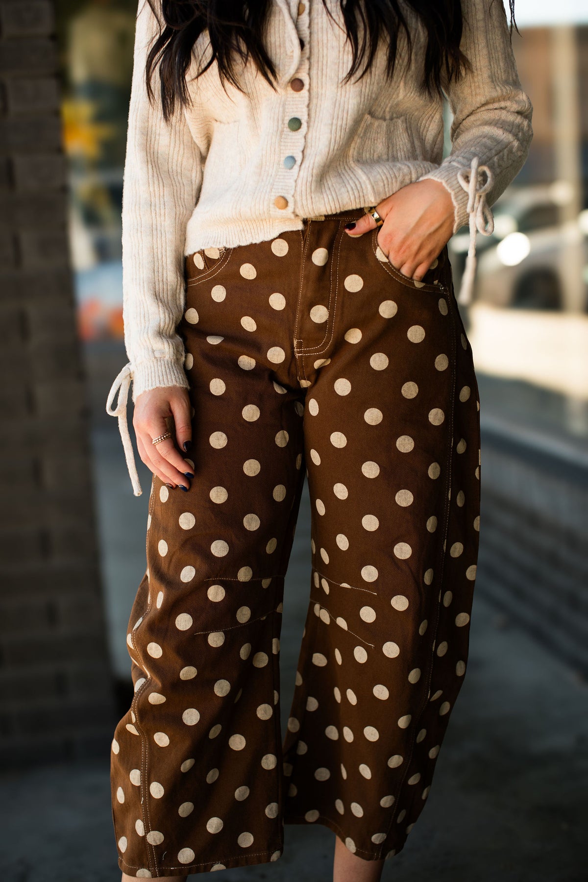 ARABELLA POLKA BARREL PANTS