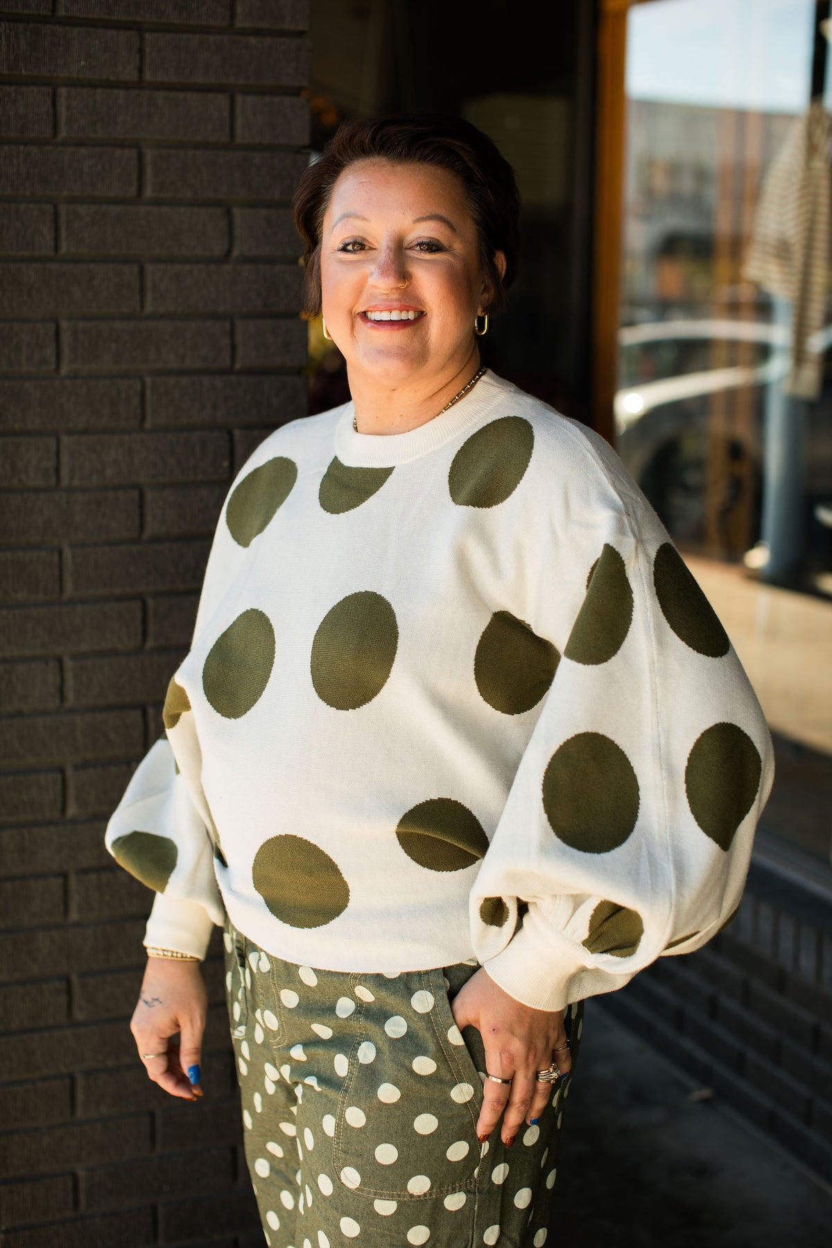 LENORA POLKA SWEATER