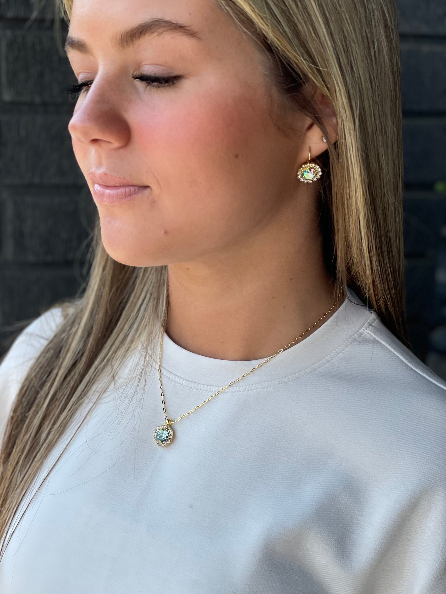 SORRELLI HAUTE HALO EARRINGS BIRTHSTONE