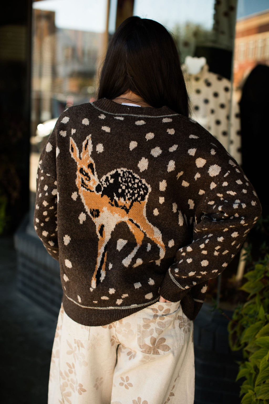 FAWN BUTTON CARDI