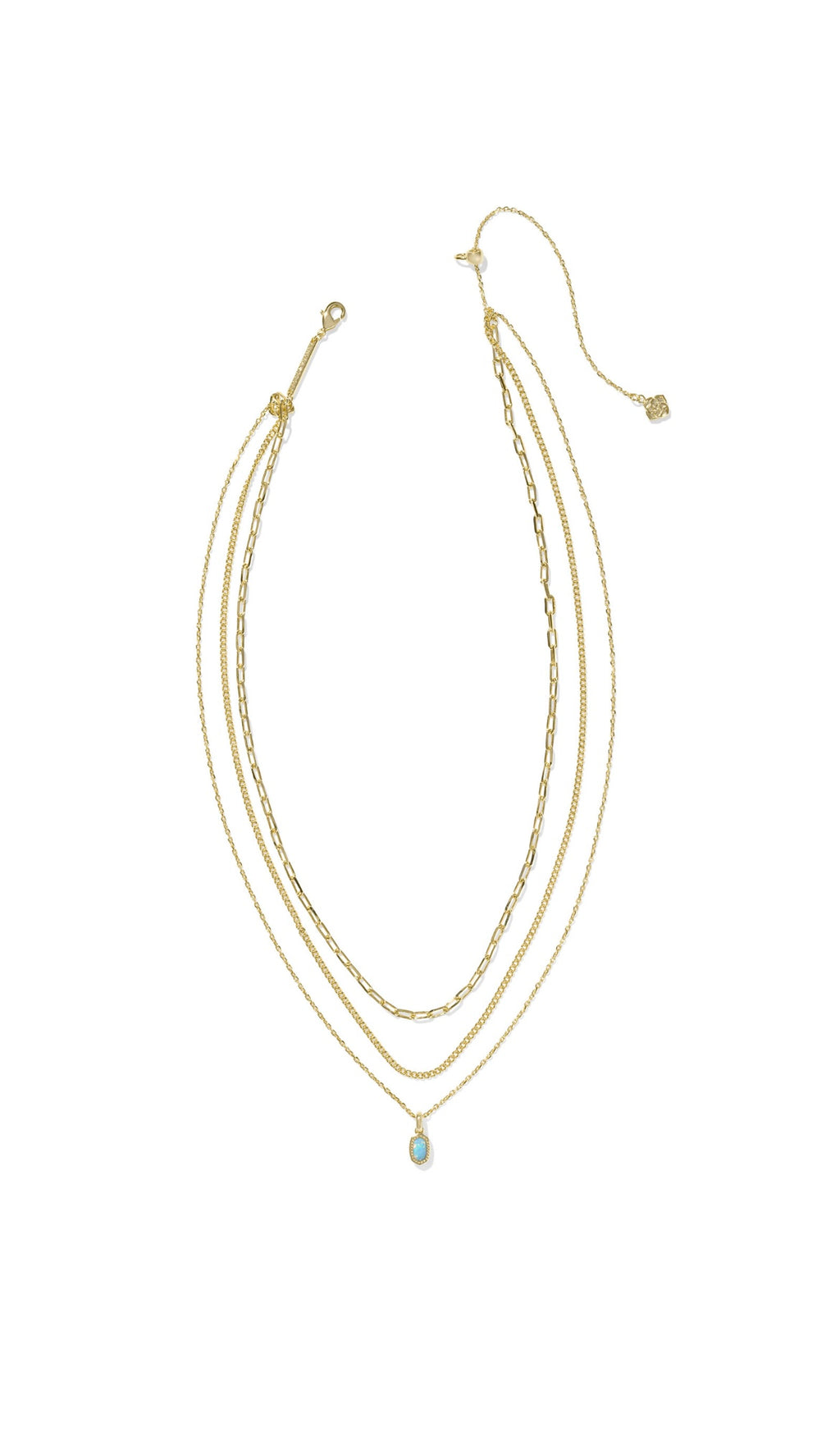 KENDRA SCOTT MINI ELISA TRIPLE STRAND NECKLACE