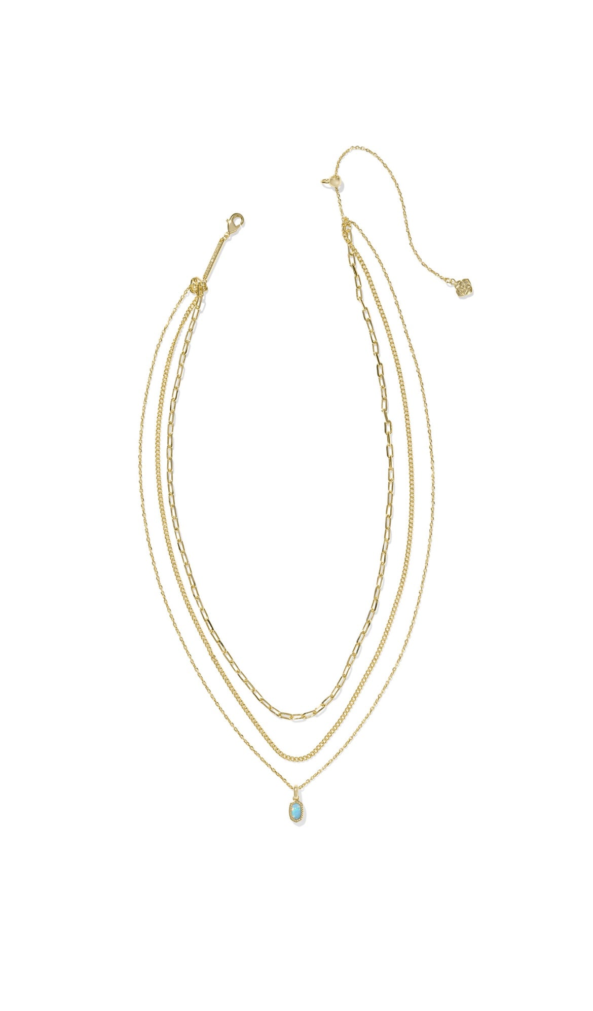 KENDRA SCOTT MINI ELISA TRIPLE STRAND NECKLACE