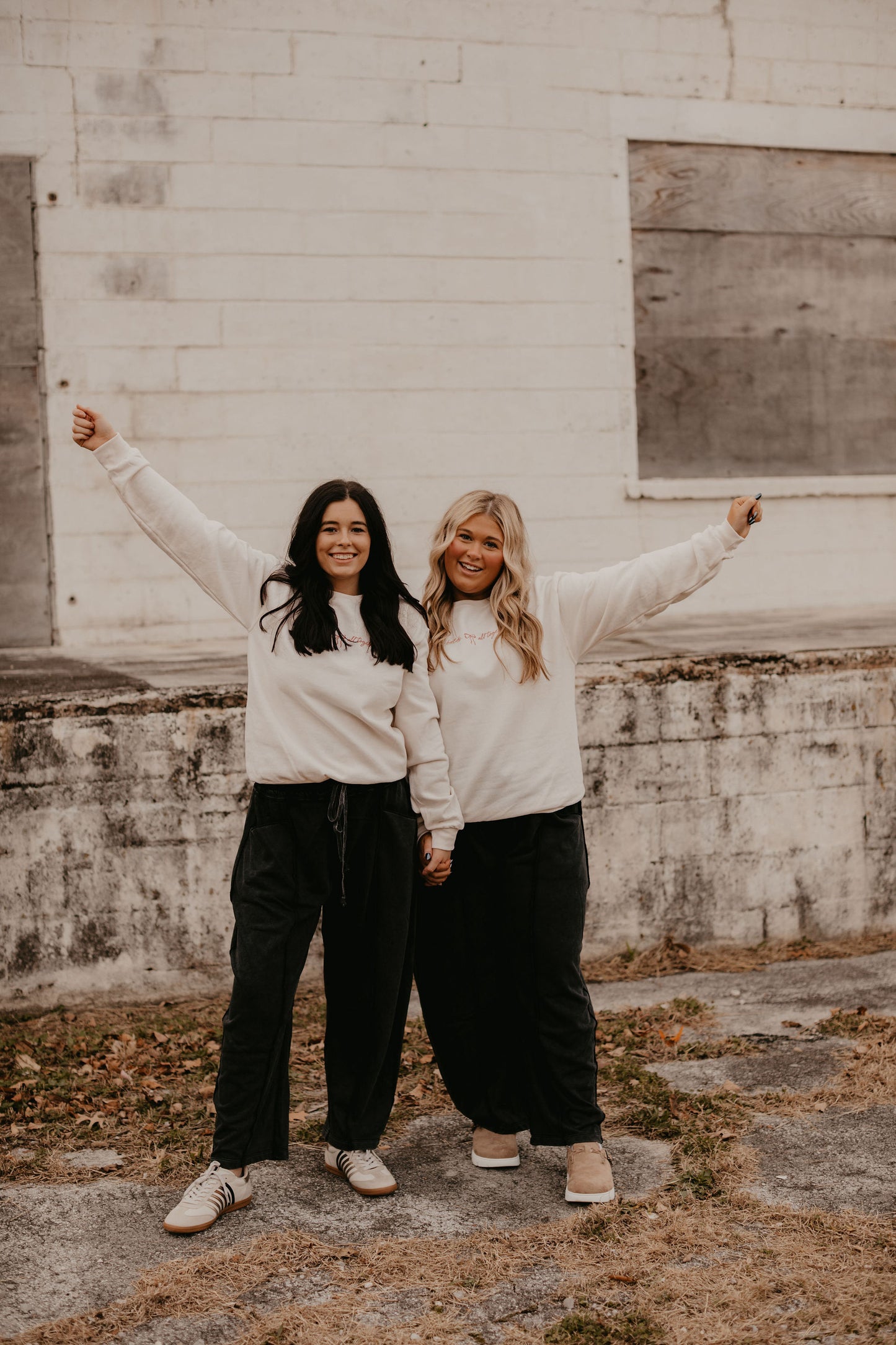 HE HOLDS IT ALL TOGETHER GRAPHIC SWEATSHIRT