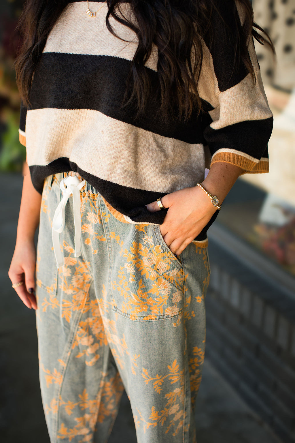 BRYNLEE FLORAL JEANS