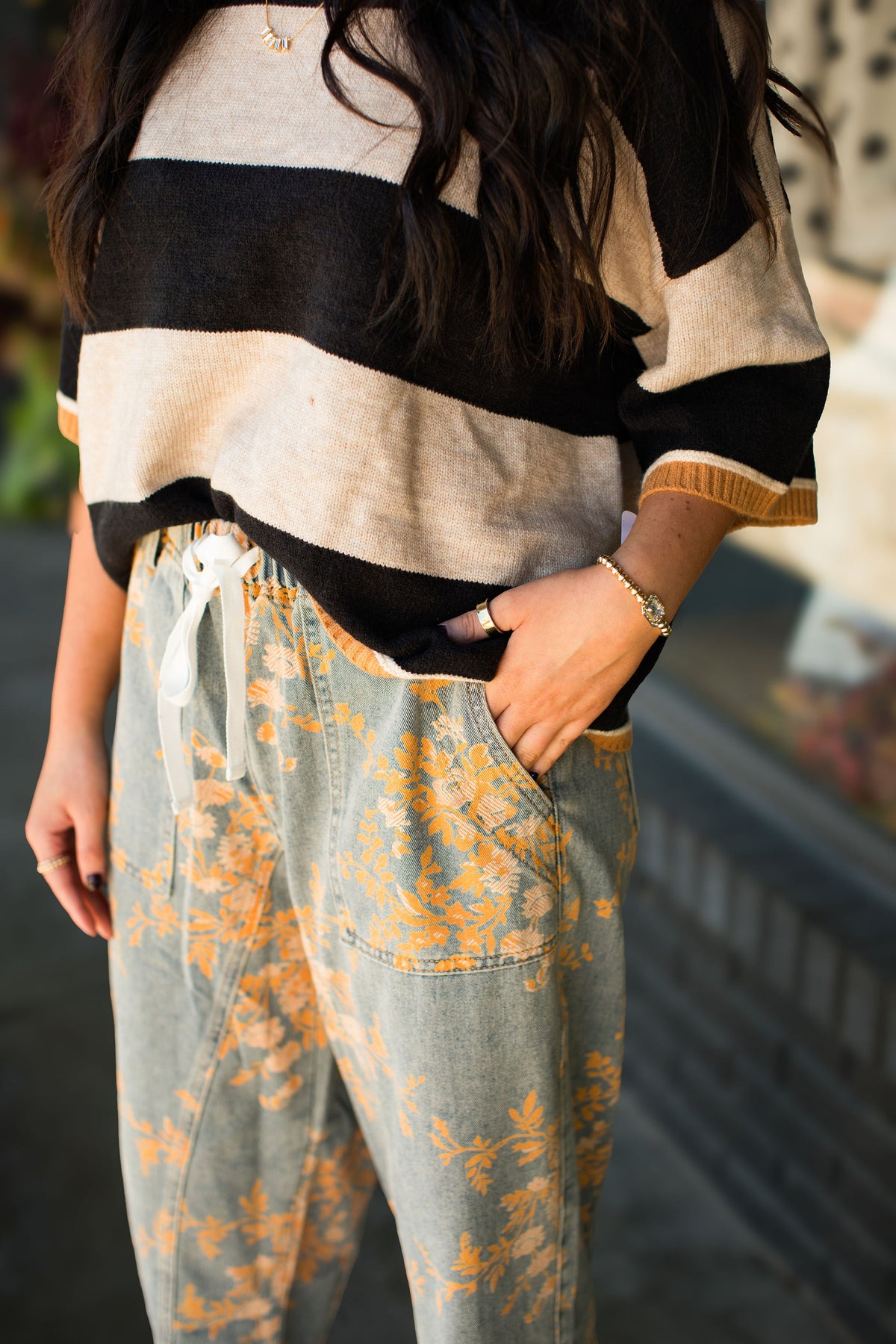 BRYNLEE FLORAL JEANS