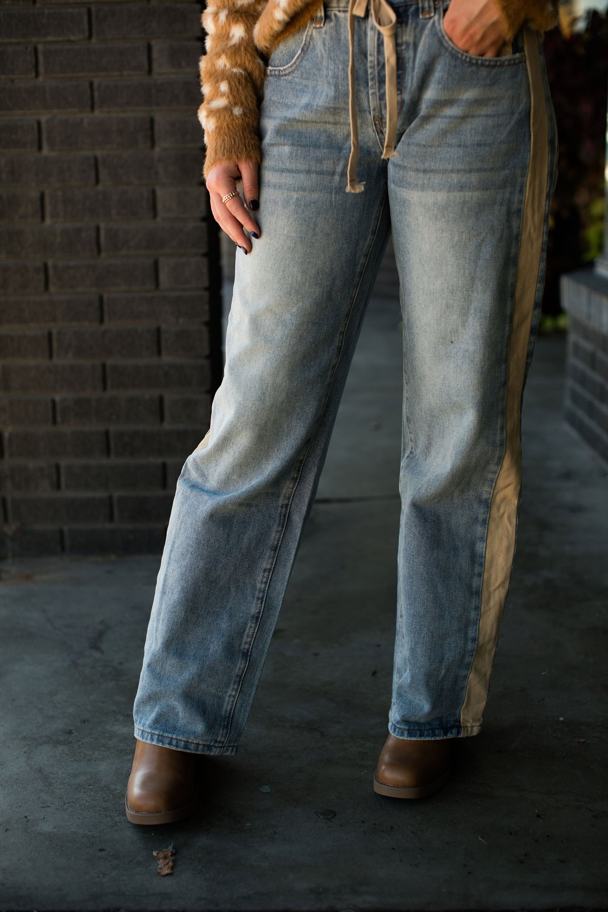STEP ASIDE STRIPE JEANS