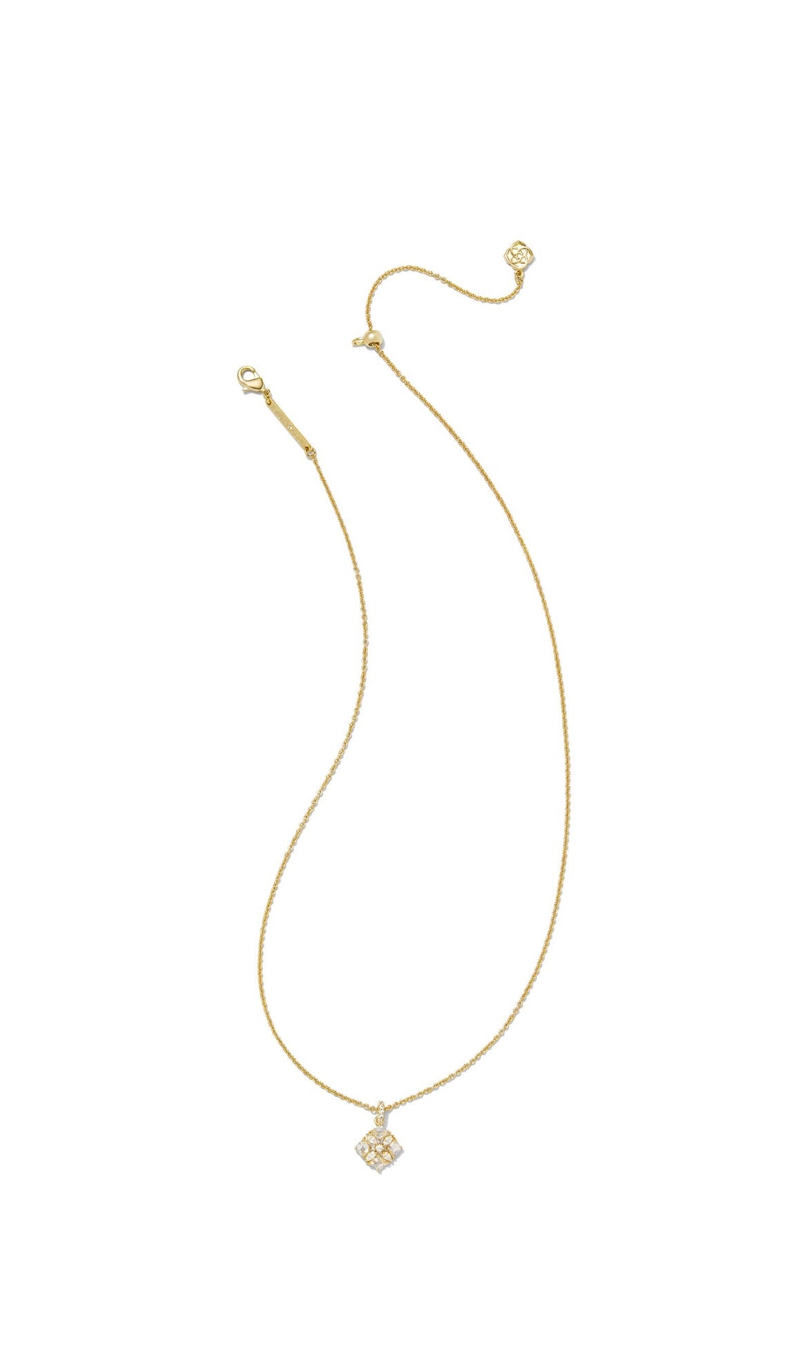 KENDRA SCOTT DIRA CRYSTAL SHORT PENDANT NECKLACE