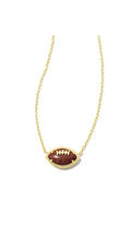 KENDRA SCOTT FOOTBALL SHORT PENDANT NECKLACE