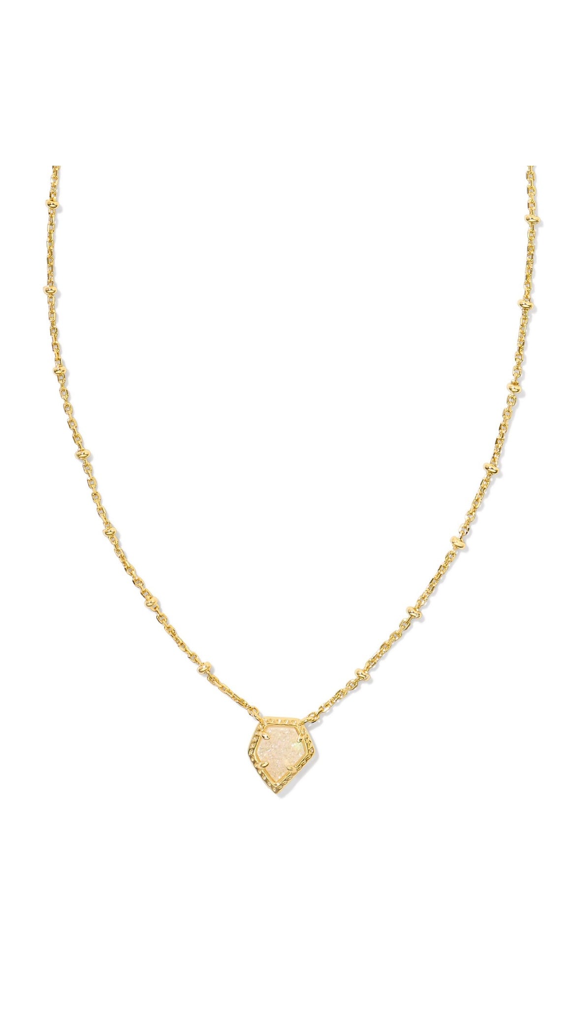 KENDRA SCOTT FRAMED TESS SATELLITE SHORT PENDANT NECKLACE