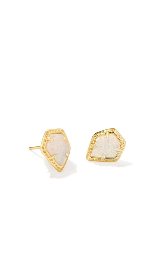 KENDRA SCOTT FRAMED TESSA STUD EARRINGS