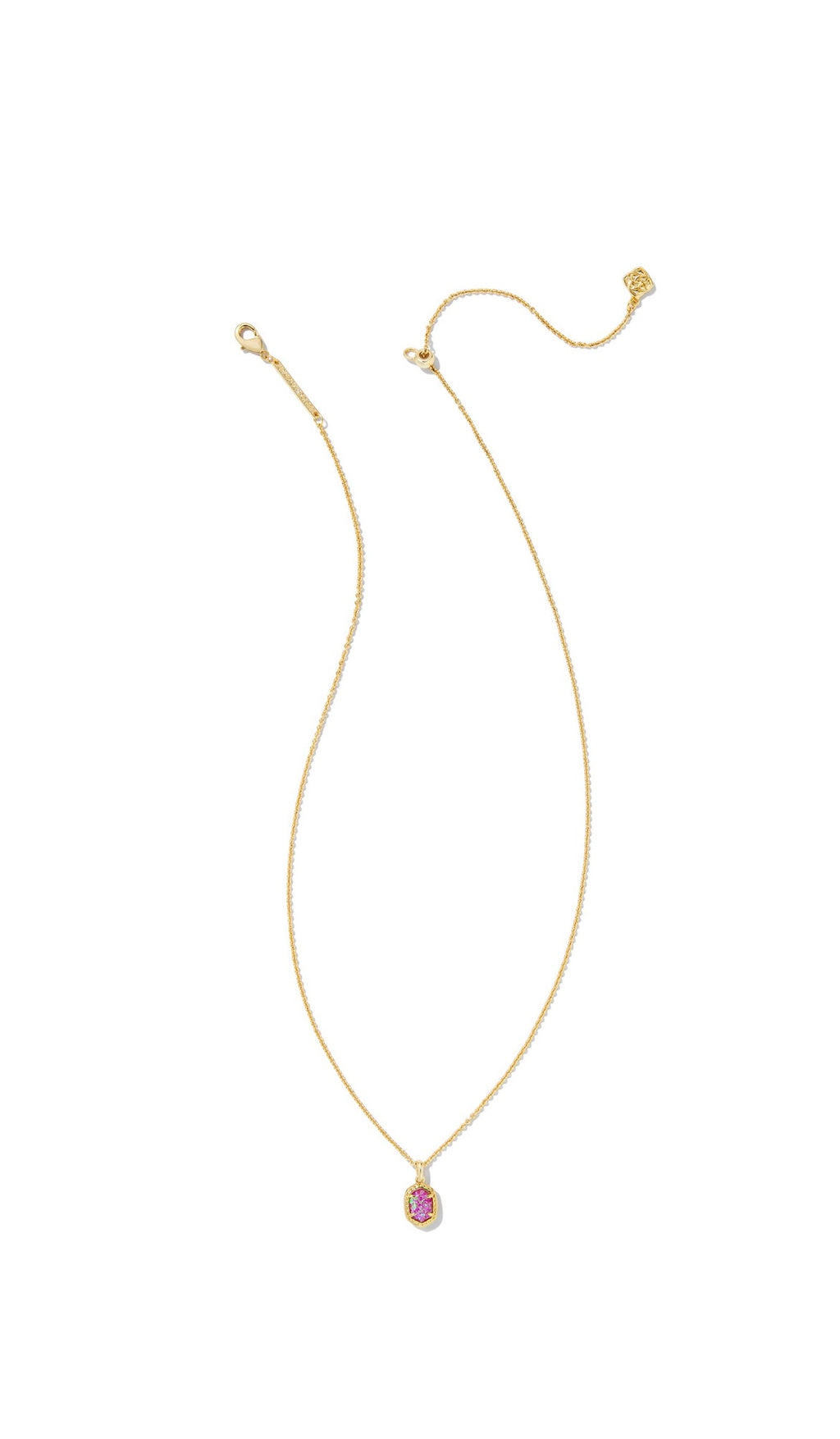 KENDRA SCOTT DAPHNE FRAMED SHORT PENDANT NECKLACE