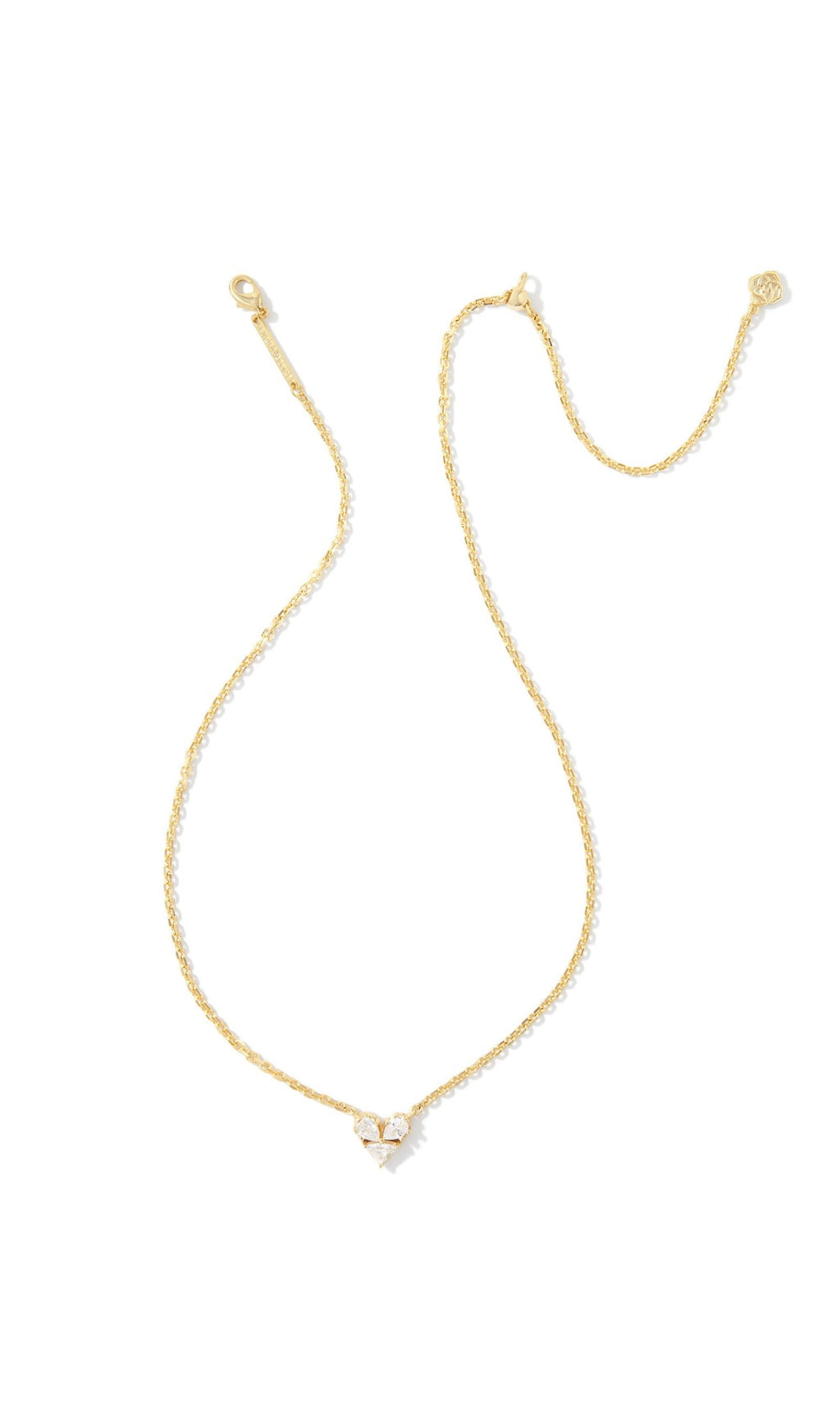 KENDRA SCOTT KATY HEART SHORT PENDANT NECKLACE