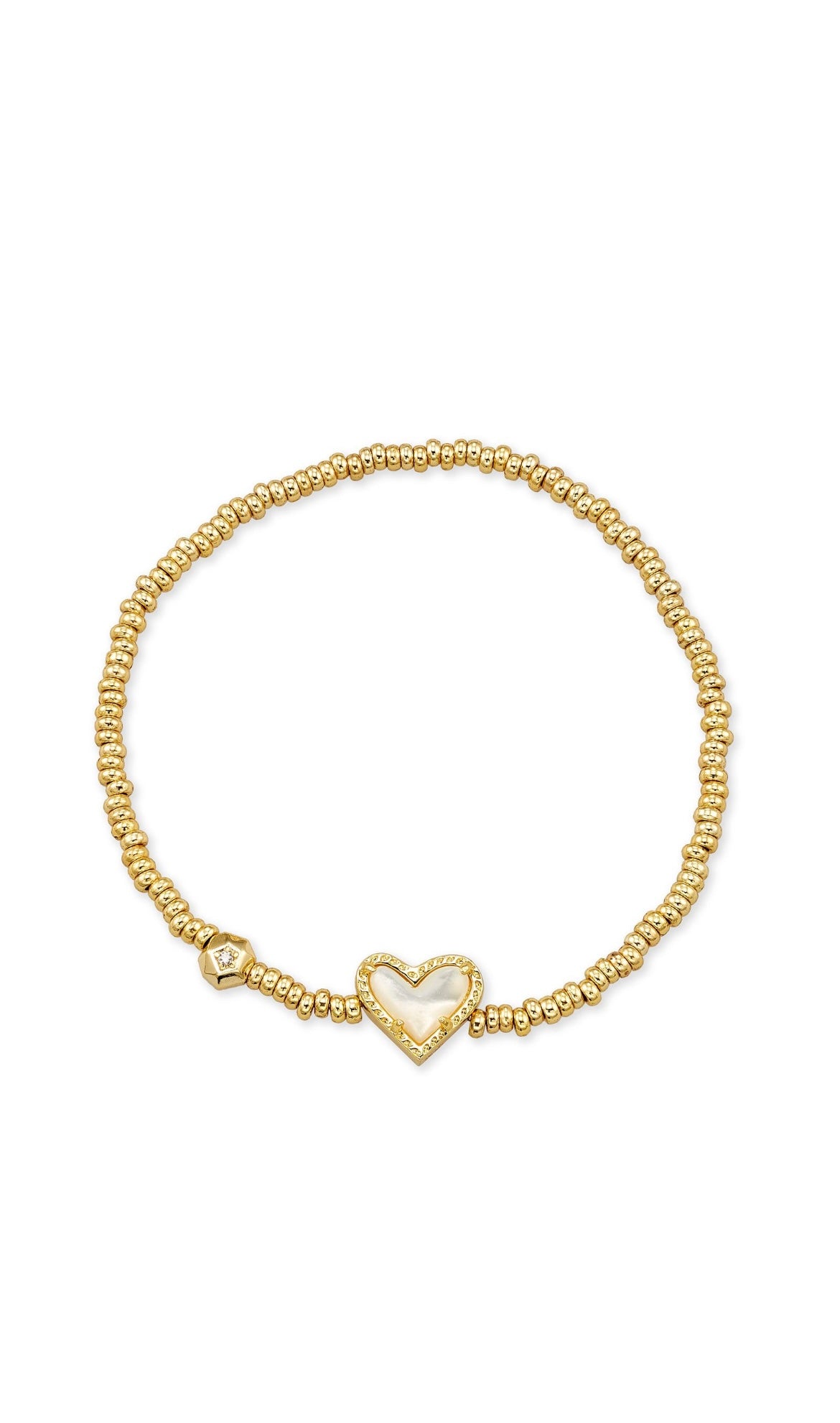 KENDRA SCOTT ARI HEART STRETCH BRACELET