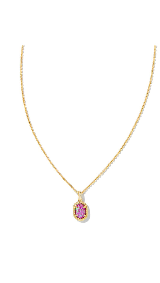 KENDRA SCOTT DAPHNE FRAMED SHORT PENDANT NECKLACE