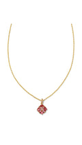 KENDRA SCOTT DIRA CRYSTAL SHORT PENDANT NECKLACE