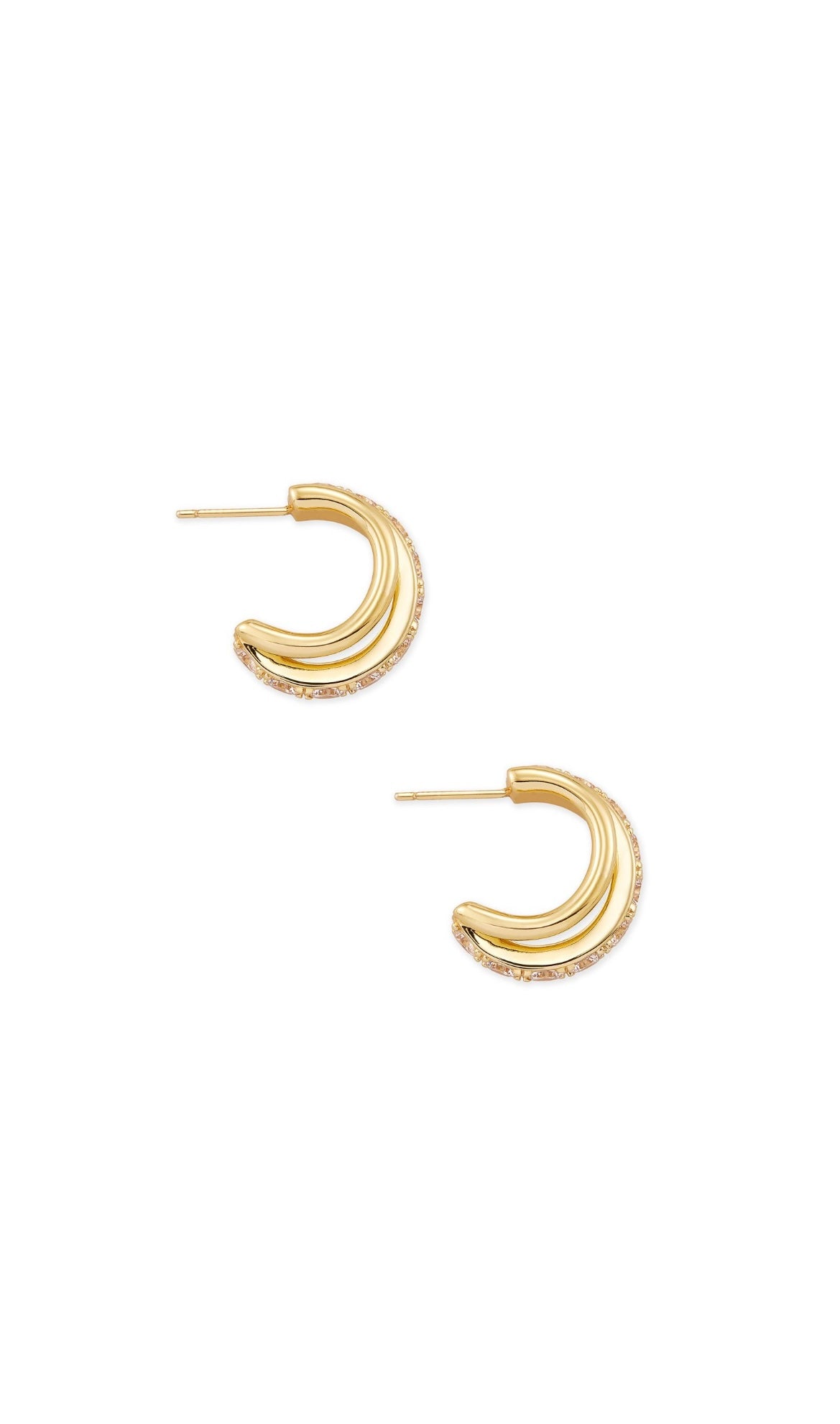 KENDRA SCOTT LIVY HUGGIE EARRINGS