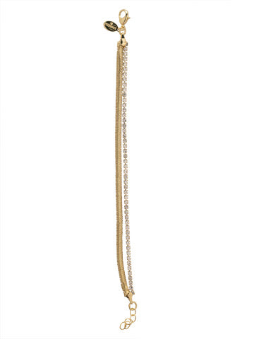 SORRELLI MINI CRYSTAL SNAKE CHAIN TENNIS BRACELET
