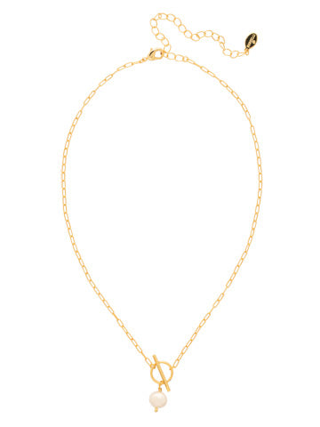 SORRELLI PEARL TOGGLE PENDANT NECKLACE