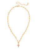 SORRELLI CARLY CROSS PENDANT NECKLACE