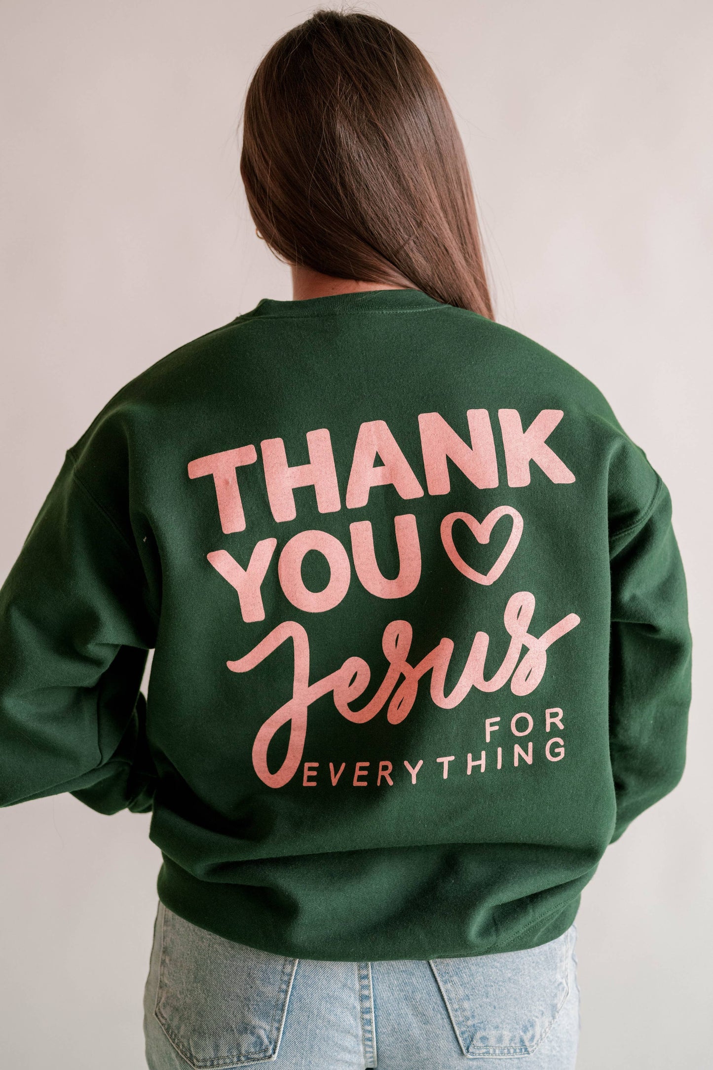 THANK YOU JESUS GRAPHIC SWEATSHIRT