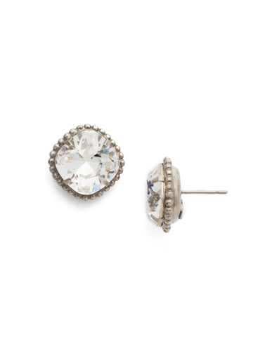 Sorrelli Cushion Cut Solitaire Stud Earring