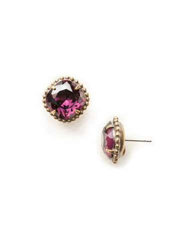 Sorrelli Cushion Cut Solitaire Stud Earring