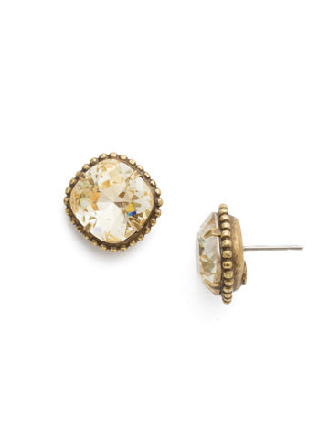Sorrelli Cushion Cut Solitaire Stud Earring