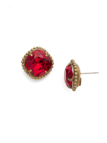 Sorrelli Cushion Cut Solitaire Stud Earring