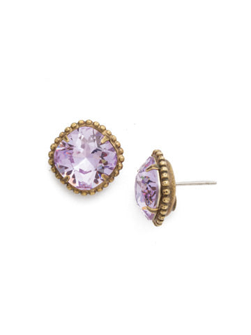 Sorrelli Cushion Cut Solitaire Stud Earring