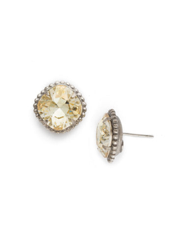 Sorrelli Cushion Cut Solitaire Stud Earring