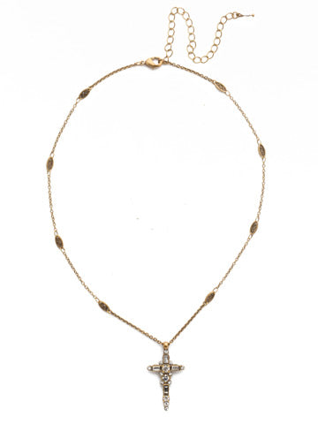 Sorrelli Dierdre Cross Pendant Necklace
