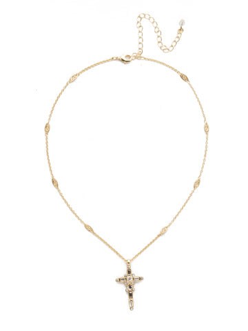 Sorrelli Dierdre Cross Pendant Necklace